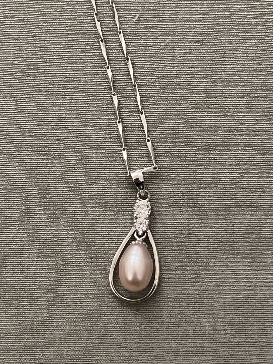 Catenine: Collier argent 925 et perle de culture – Nuovo (secondo la descrizione) da Bellevue venduto da ram_96hc