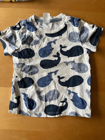 H&M T-Shirt Wal Muster Grösse 80 gebraucht guter Zustand