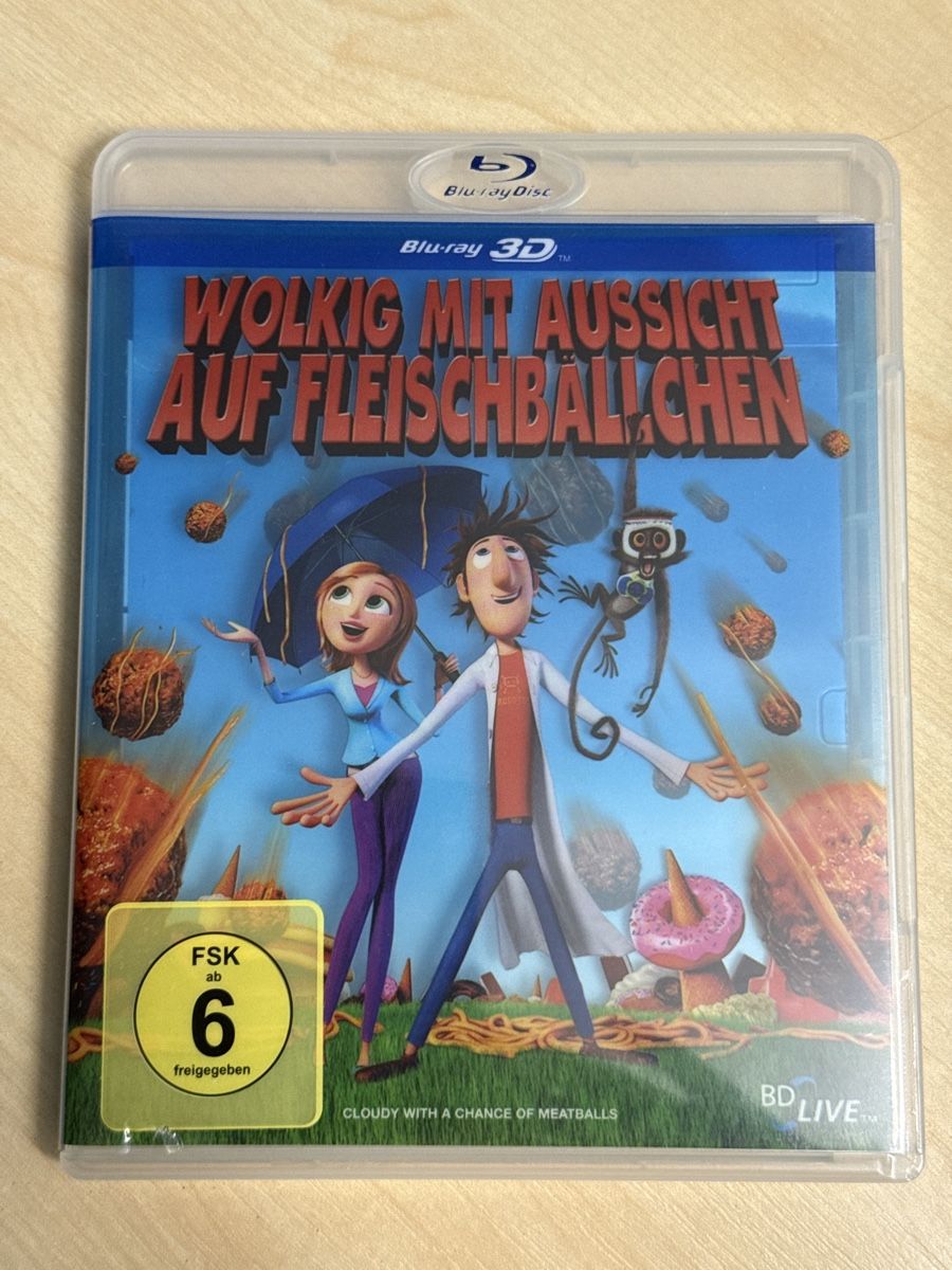 Tutti i DVDs: Wolkig mit Aussicht auf Fleischbällchen Blu-ray 3D! – Usato da Hittnau venduto da PeterS75