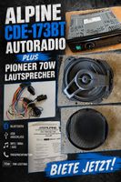 ALPINE CDE-173BT Autoradio plus Pioneer 70W Lautsprecher