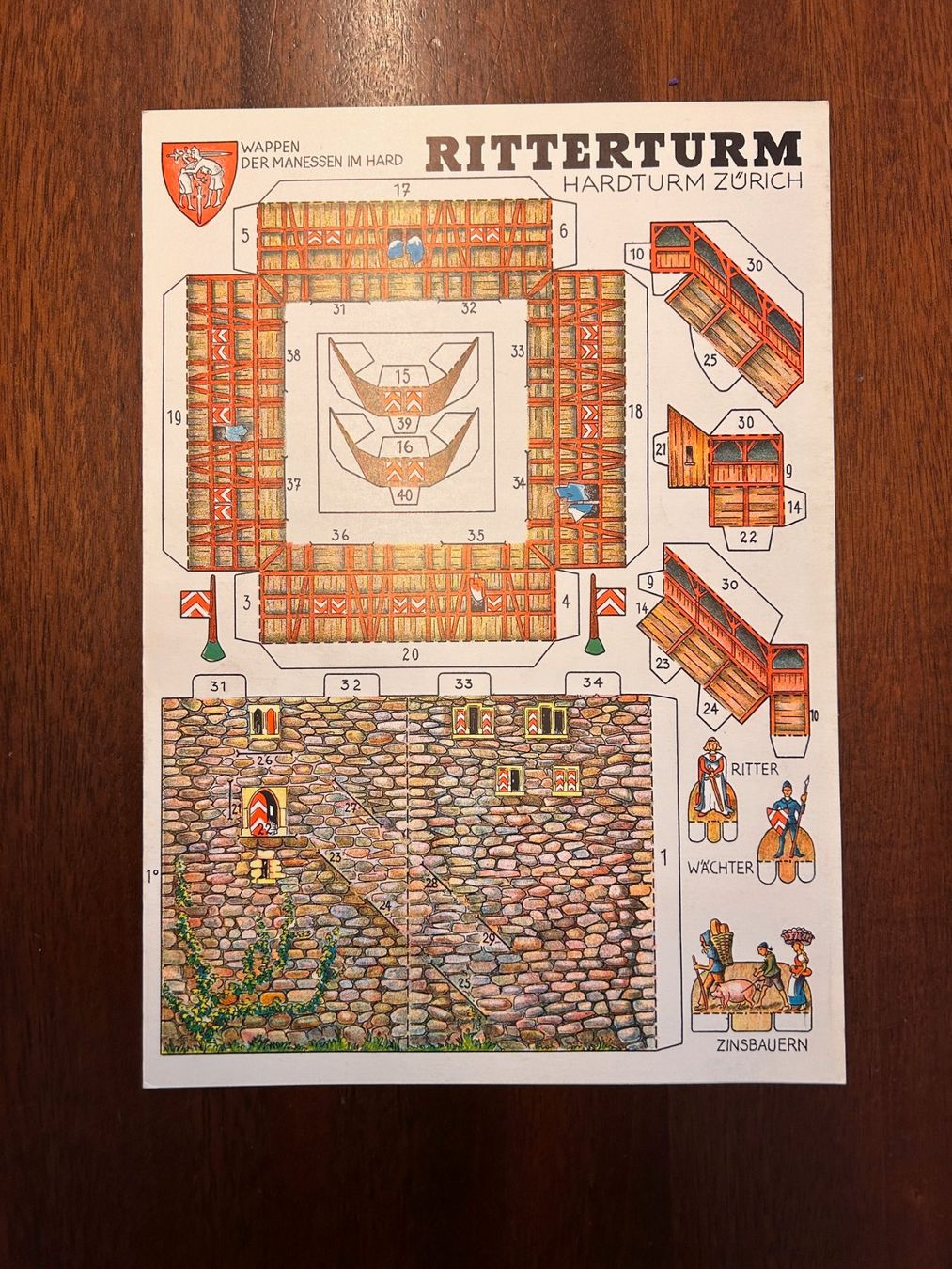 Modellbausätze & Standmodelle: Modellbogen RITTERTURM - Päd. Verlag 9. Auflage – Neu (gemäss Beschreibung) aus Hildisrieden von Morpheus78