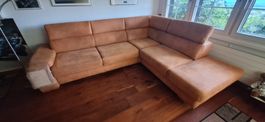 Polstergarnitur /Ecksofa Microfaser Braun 175cm x 230cm