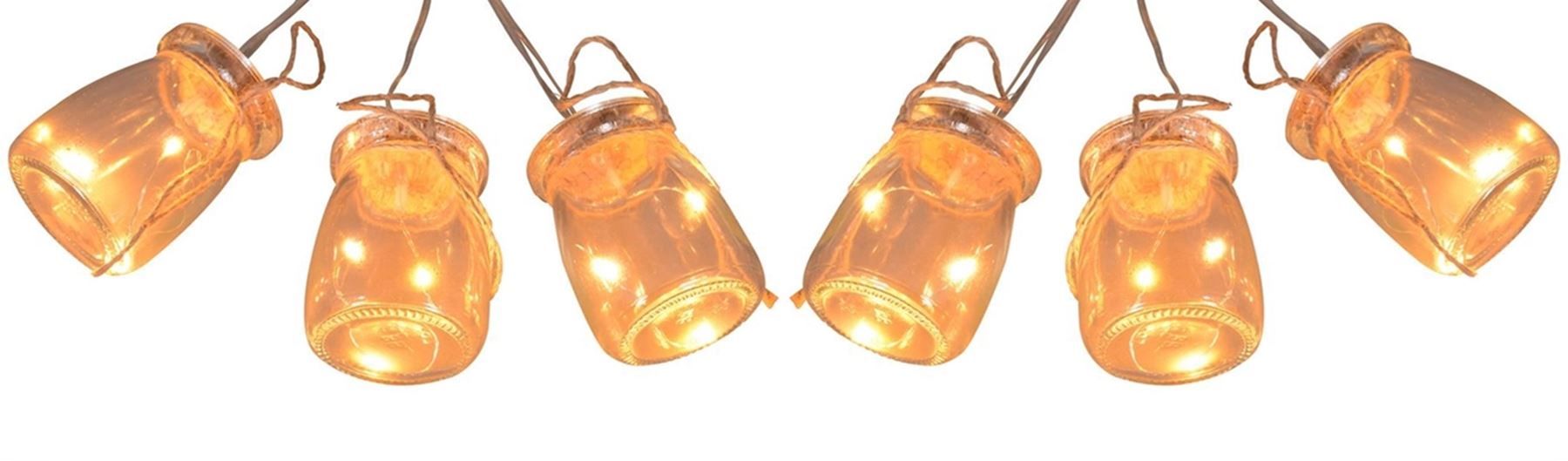 Lichterketten & Leisten: Lichterkette 6 x Einmachglas 18 Led – Neu und originalverpackt aus Wettingen von Swala 2