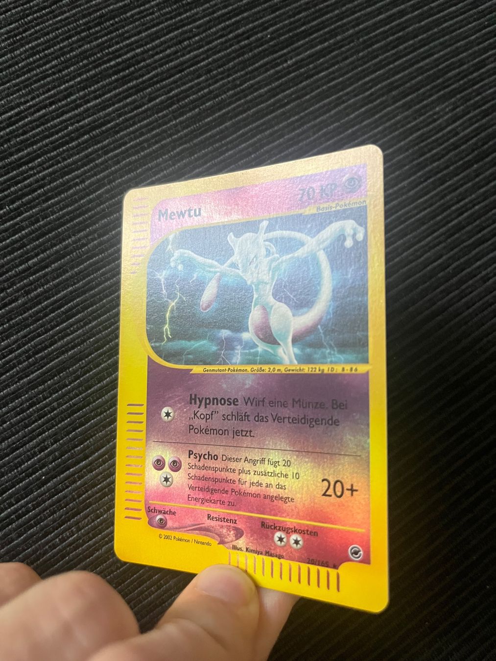 Pokémon Carte collezionabili: Pokemon Mewtu Reverse Holo 20/165 Expedition – Usato da Wabern venduto da Collectfun 1
