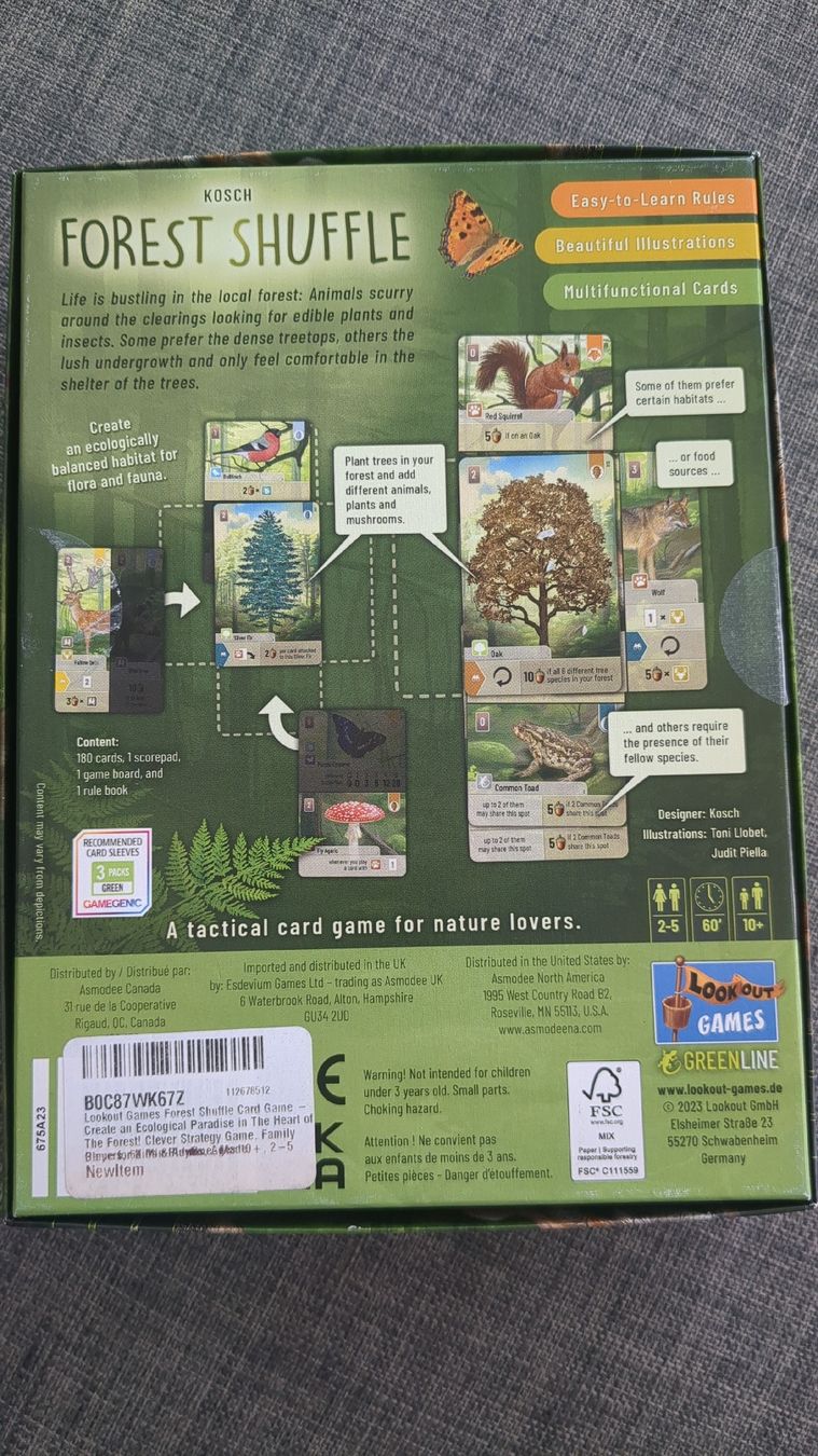 Giochi: Kosch Forest Shuffle Kartenspiel – Usato da Zürich venduto da versolalto 2