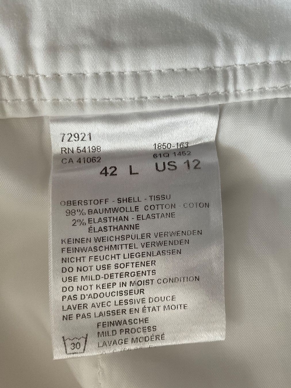 Bogner Pantaloni: SONJA BOGNER schöne Freizeit Hose Gr 42 weiss – Usato da Urdorf venduto da alda02 6