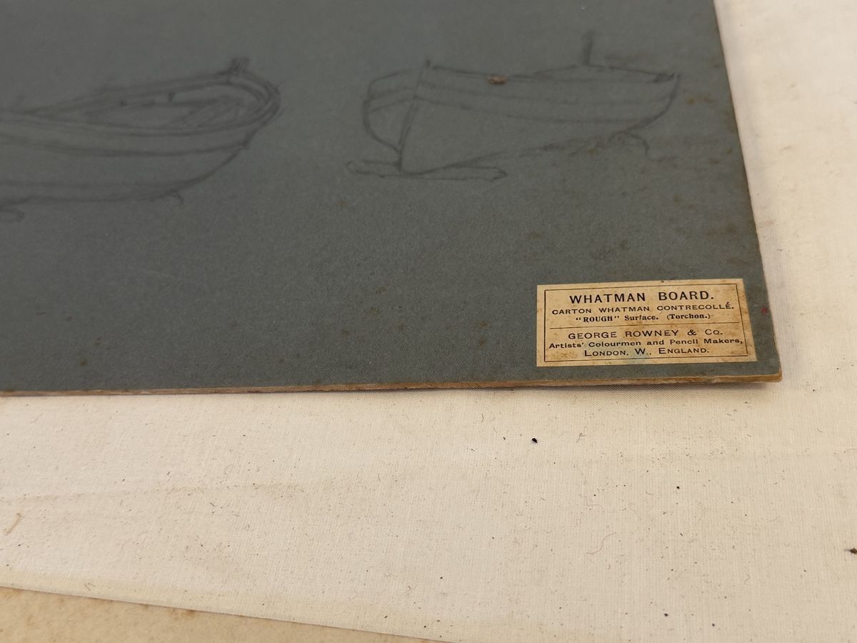 Tableaux: Ensemble 5 aquarelles et 2 esquisses bateaux E. Eynard 1911  – D'occasion à montreux par Always-Good 4
