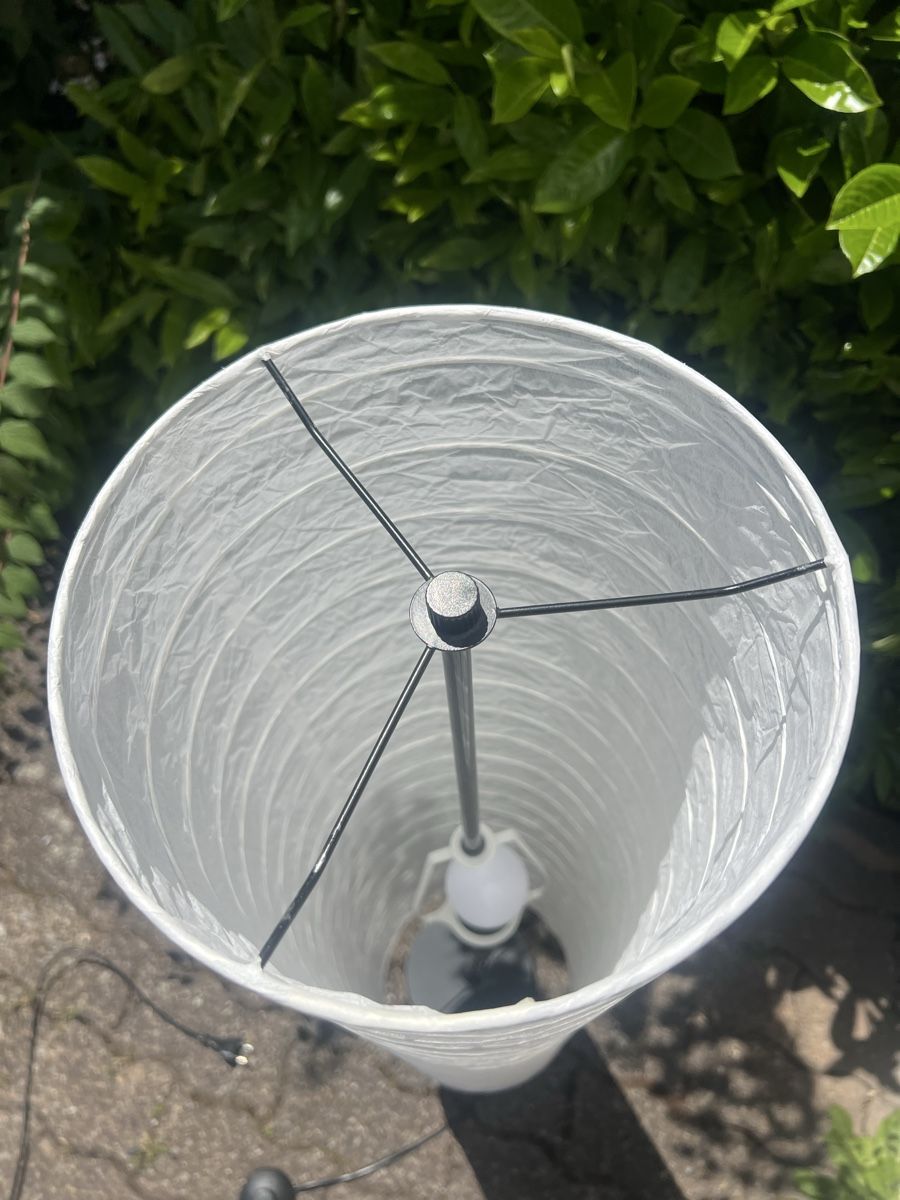 Lampade: Stehlampe Papier weiss ab 1.- – Usato da Illnau venduto da evelineundamelie 3