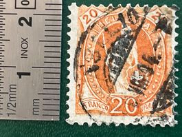 Schweiz Briefmarke 20 Centimes Helvetia