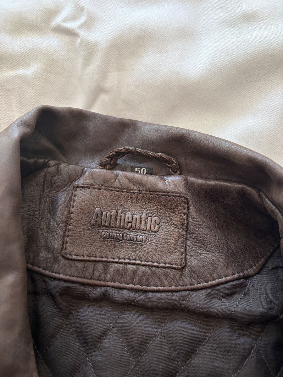 Vestes: Brown leather jacket size M-L used condition – D'occasion à Basel par val_c6ww 2