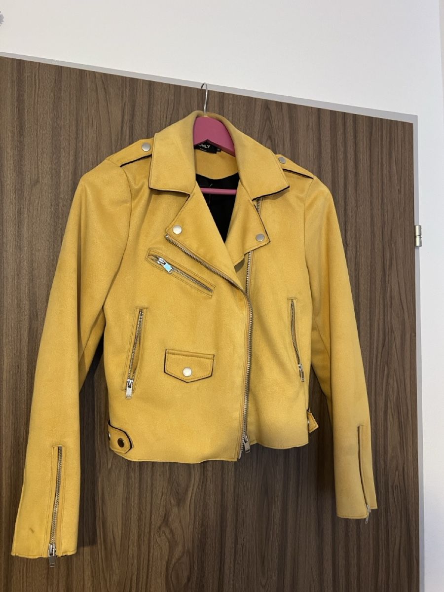 Only Giacche: senfgelbe Raulederjacke – Usato da Buochs venduto da sab_88n5