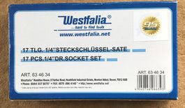 WESTFALIA 17 TLG. STECKSCHLÜSSEL-SAT ORIGINALVERPACKT