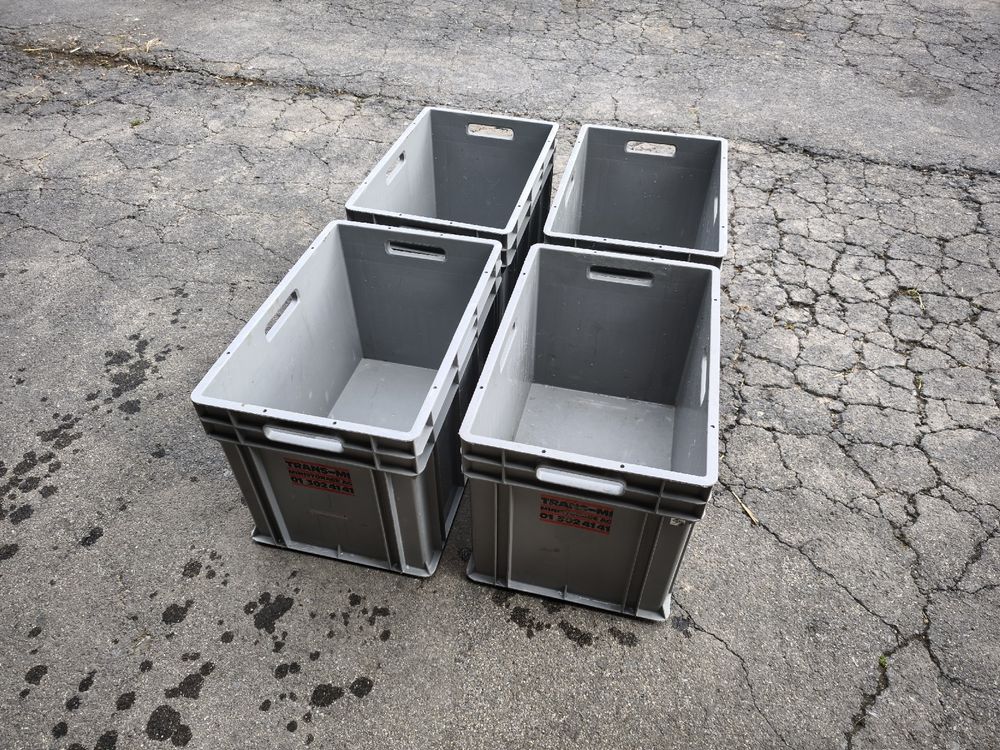 4 graue Lagerboxen/Kisten von Wez, Swiss Quality! wie Rako (Gebraucht) in Birmensdorf ZH für CHF 25 – mit Lieferung auf Ricardo kaufen