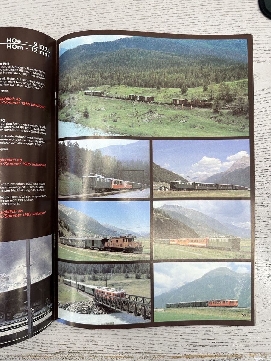 Bemo Modellini di ferrovie: Bemo Katalog 1984 – Usato da Lupsingen venduto da New-Haven 2