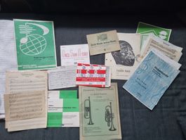 Konvolut alte Notenblätter diverse Instrumente