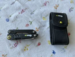 Multitool Rewind mit Etui schwarz diverse Funktionen neu