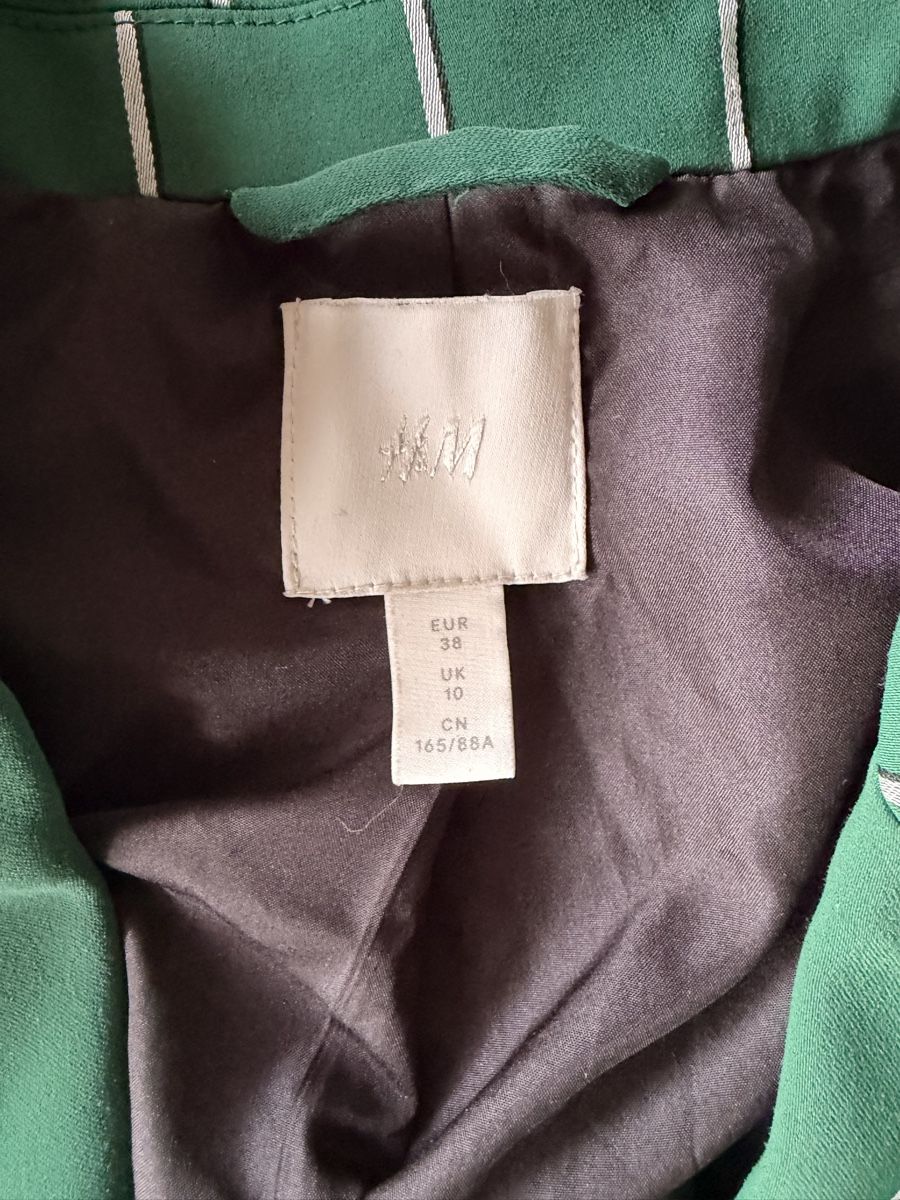Giacche: Giacca H&M verde a righe, taglia 38  – Usato da Bellinzona venduto da ali_nl98 1