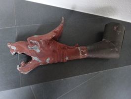 Antiker Wasserspeier / Drachen Regenwasser Brunnen