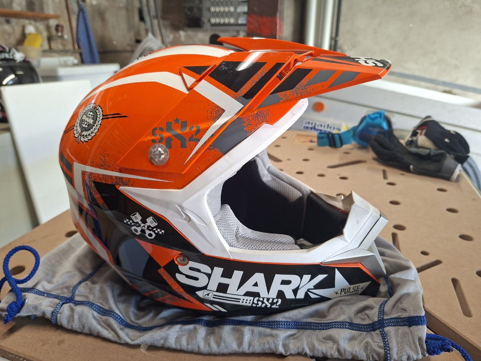 Caschi & visiere: Casque de motocross shark Sx2 – Usato da chabrey venduto da Yoann1987