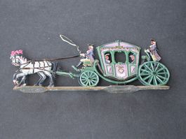 Zinnfiguren: Fürstliche Karosse aus Sachsen Weimar 18. Jht.