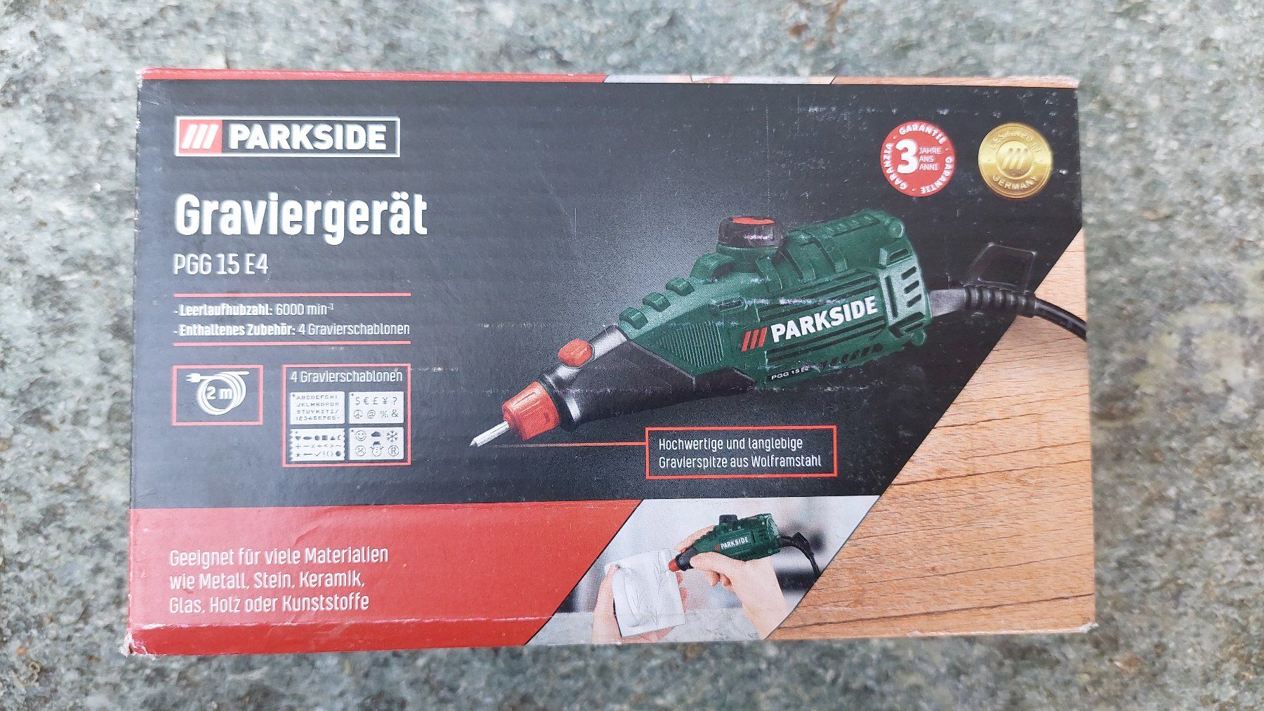 Parkside Alle Maschinen: Parkside Graviergerät PGG 15 E4, neu OVP – Gebraucht aus Muri b. Bern von Spassholz 2