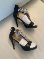MUST HAVE - stylische/edle Pumps mit Perlen, nero, 38