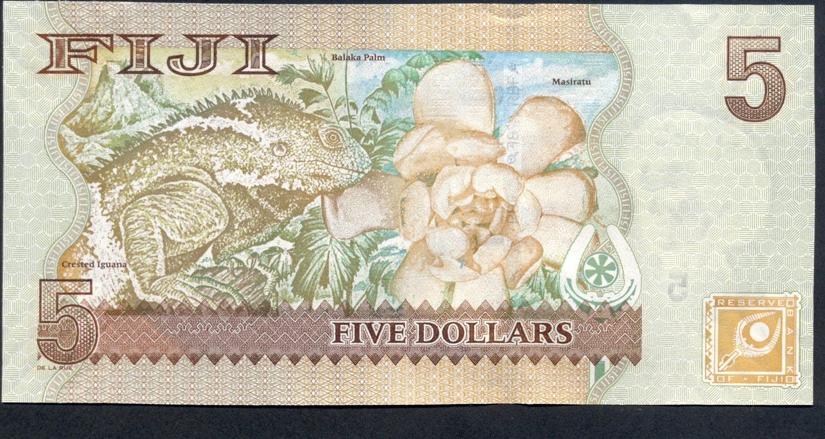Banconote: Fiji 5 Dollar 2007 P-110a UNC – Nuovo (secondo la descrizione) da Schliern b. Köniz venduto da pizzitaxi 1