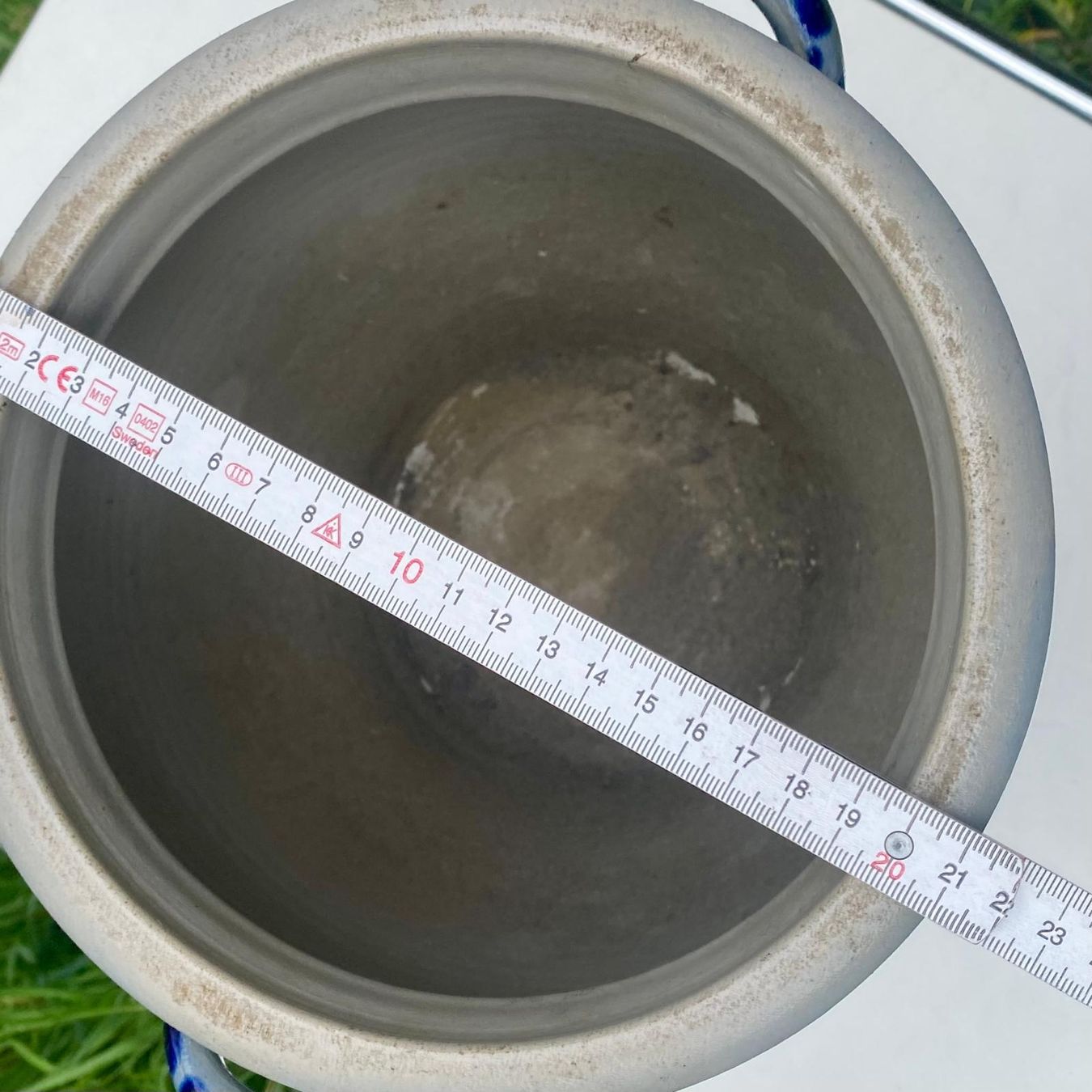 Pentole: Steinguttopf blau/grau 8 Liter – Usato da Krauchthal venduto da SamsPuce 3
