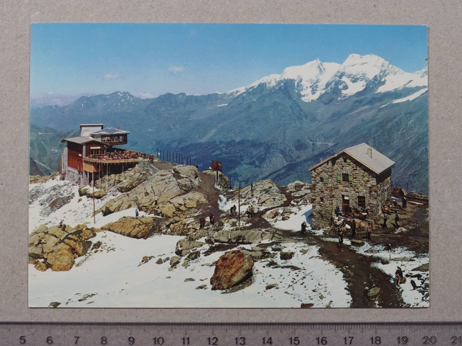 Ansichtskarten: Saas-Fee, Längfluh – Gebraucht aus Lenzburg von fh1