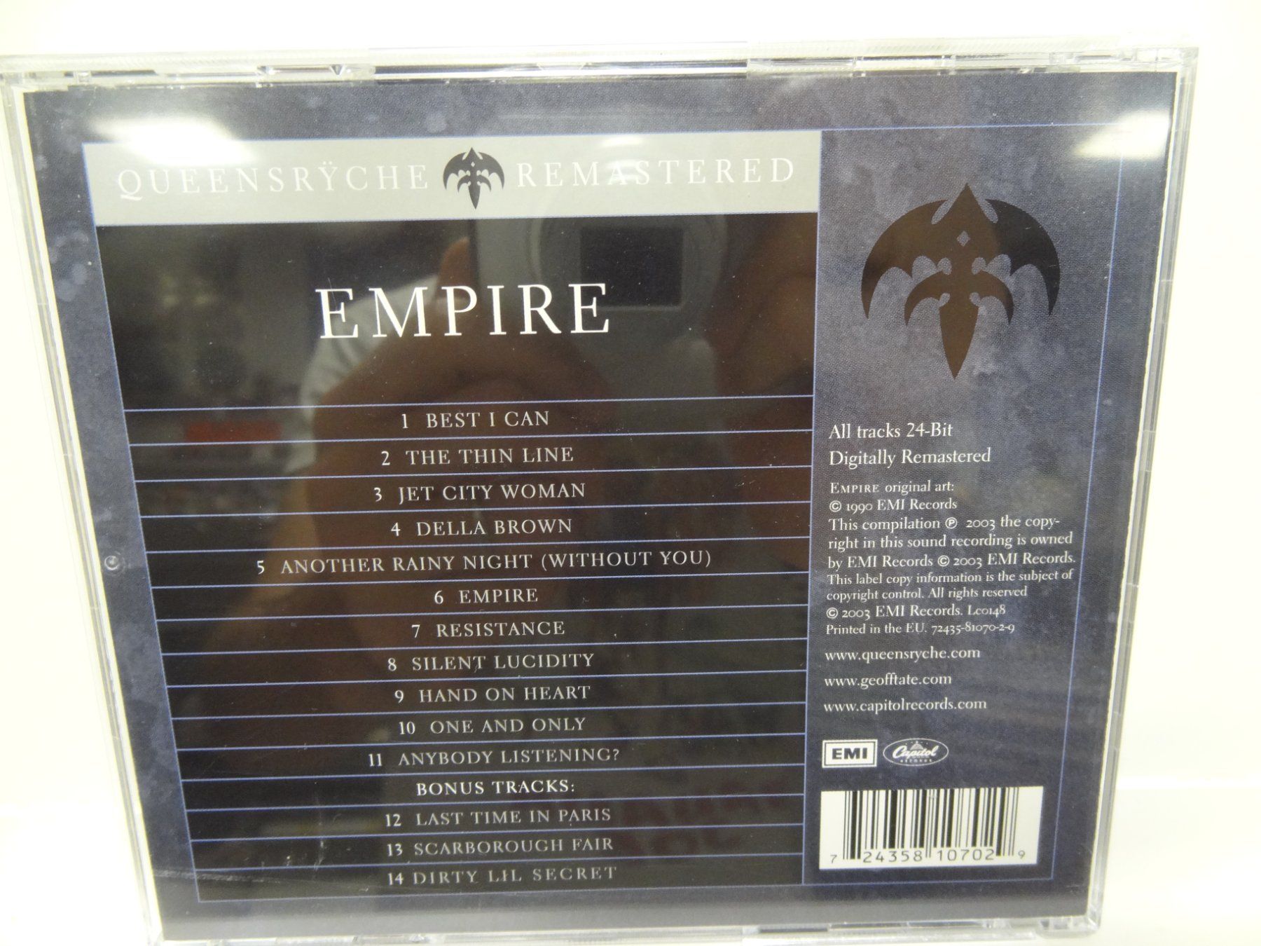 CD: Queensryche - Empire (Remastered) CD – Usato da luzern venduto da musicandart 1