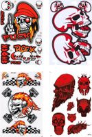 Totenköpfe Sticker 4 Bogen Auto Motorrad Scooter Tuning NS22