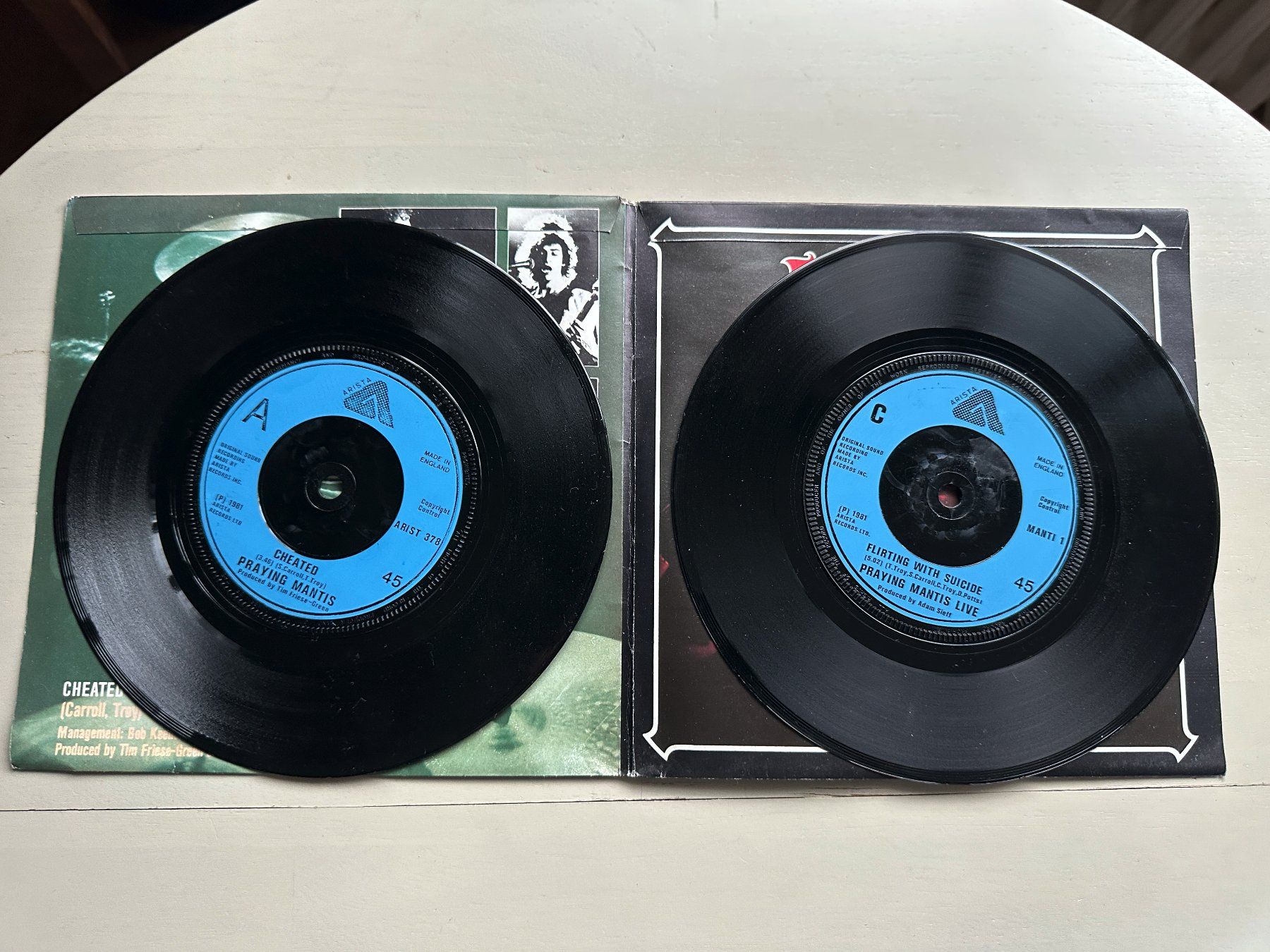 Dischi in vinile: PRAYING MANTIS rare Single Cheated 2 Single Set Kult Top – Usato da Basel venduto da Partridge 2