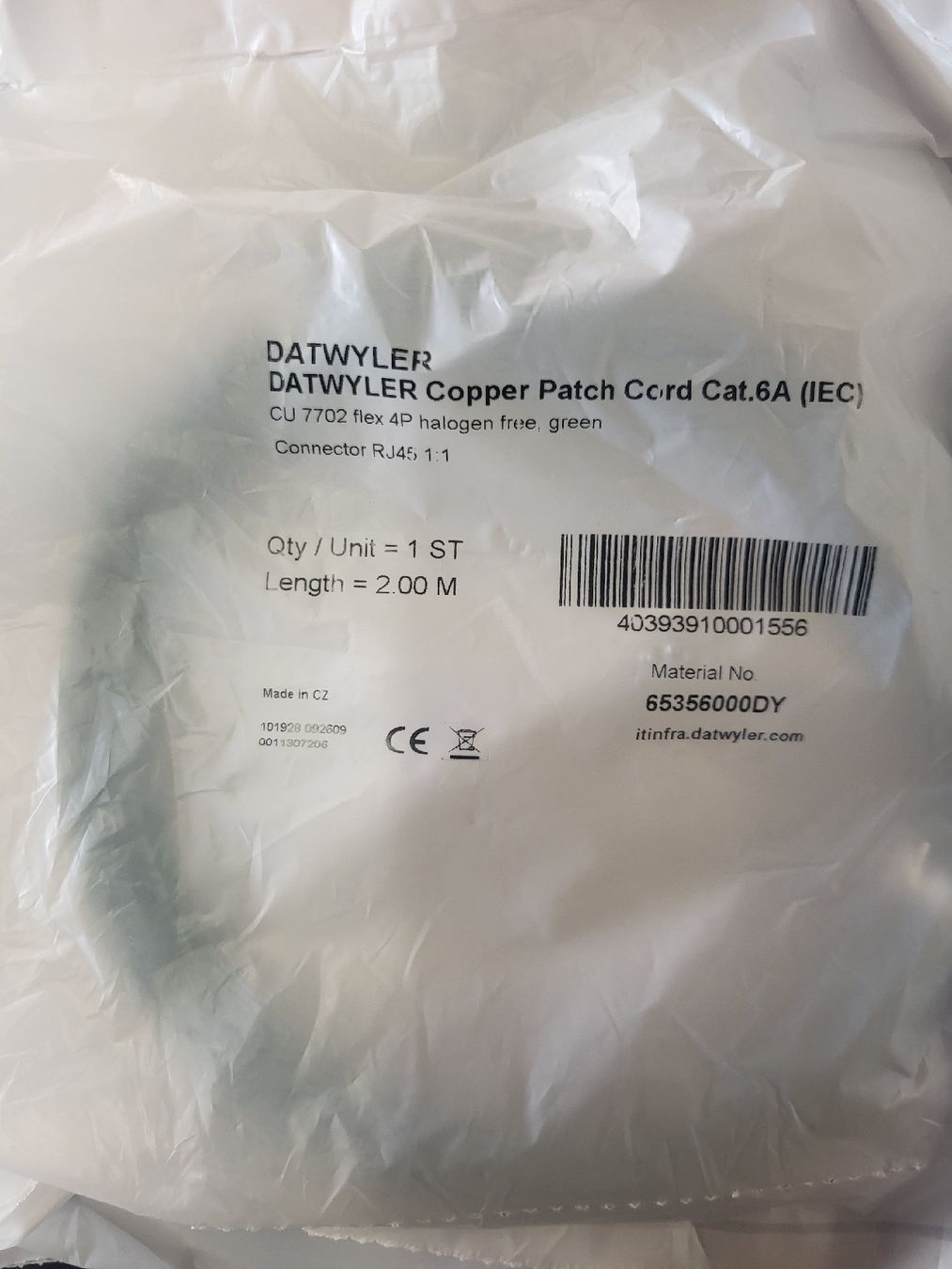 Dätwyler Cavi: 28x Patchkabel Cat.6A, Därwyler, 2m div. Farben – Nuovo e nell'imballaggio originale da Alpnach Dorf venduto da str_jdw2 4