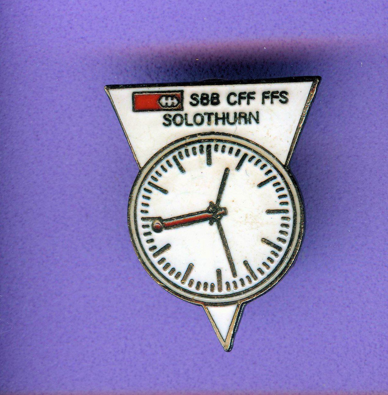 SBB/CFF/FFS Placchette & Badge: SBB Bahnhofs-Uhr  SOLOTHURN – Usato da Winterthur venduto da Sammleroase