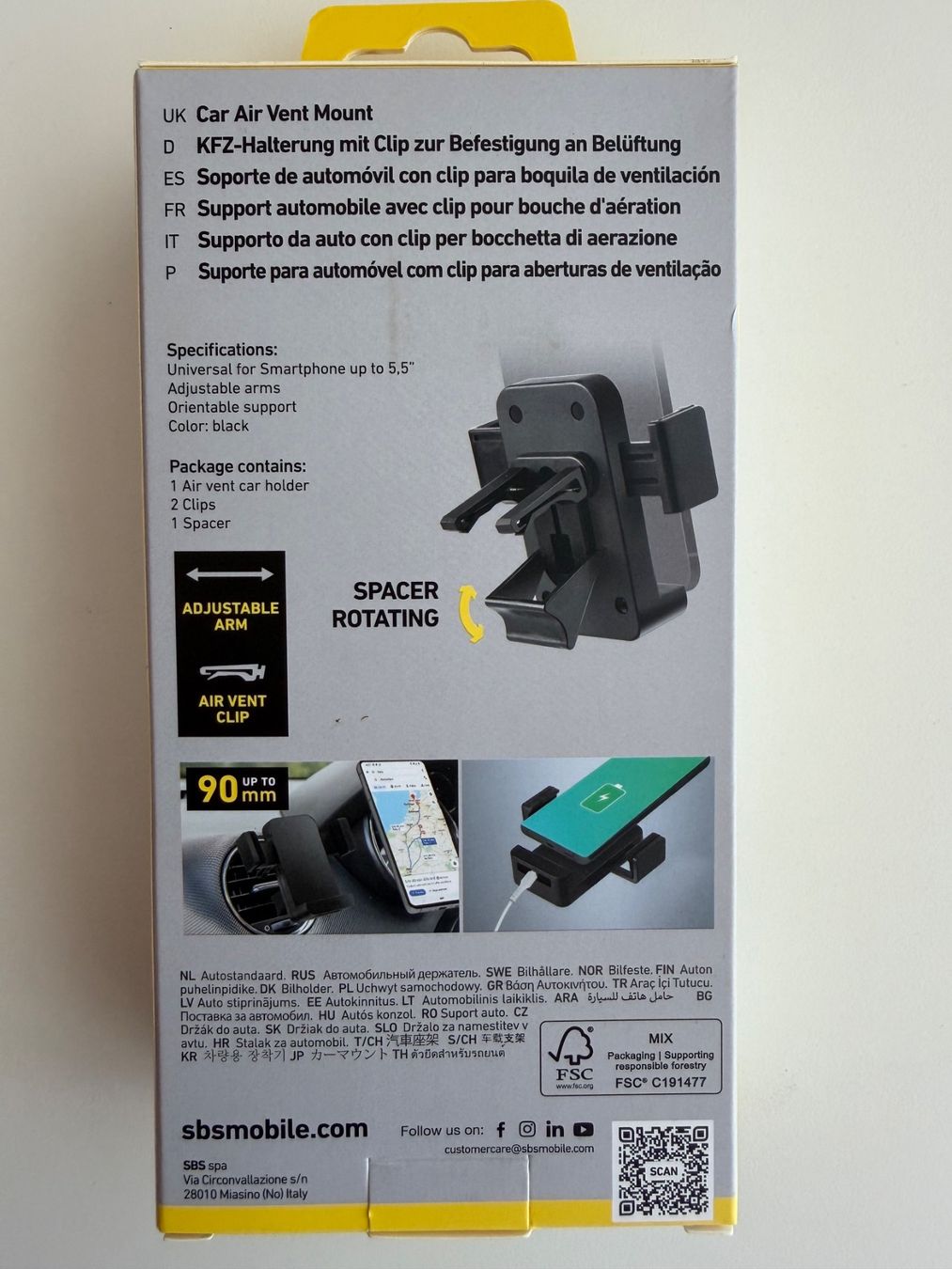 Staffe: SBS support pour téléphone portable – Nuovo e nell'imballaggio originale da St-Gingolph venduto da GoldenKeys 1