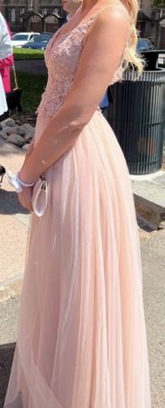 Ballkleid/Abendkleid, zartrosa, Gr. 36