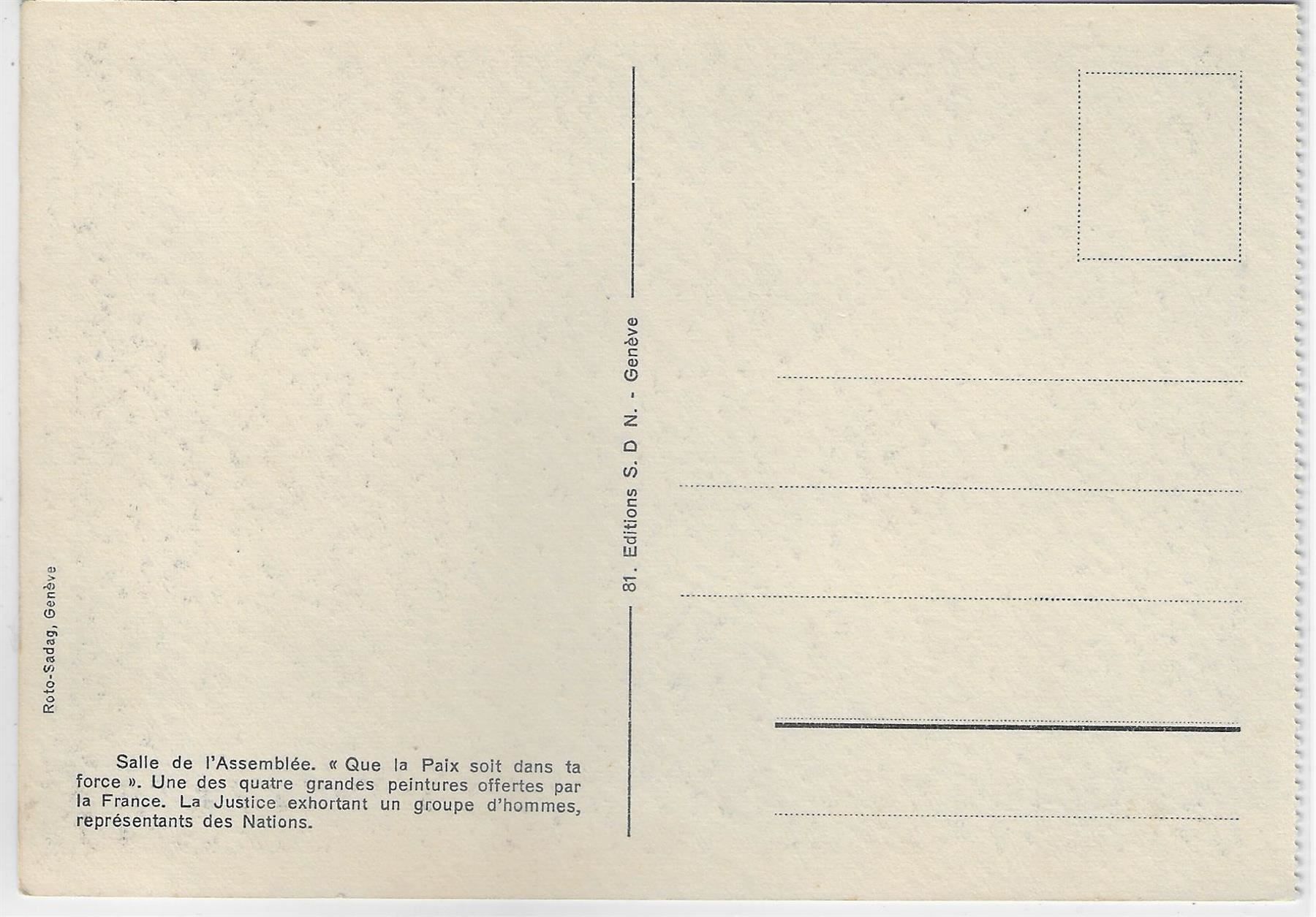 Cartes postales: Geneve - Société des Nations – Antique à Ettingen par Kartenplanet 1