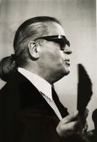 Karl Lagerfeld, Mode Designer - photographed by Herbie Knott