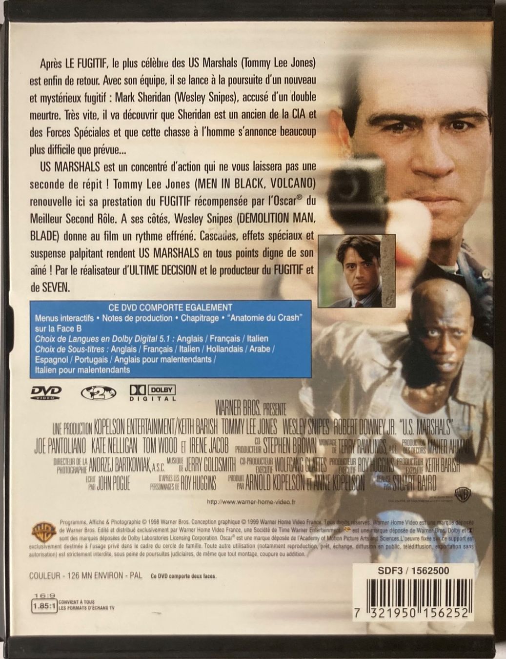 Alle DVDs: U.S. MARSHALS – Gebraucht aus Poliez-Pittet von Newtown-Records 1