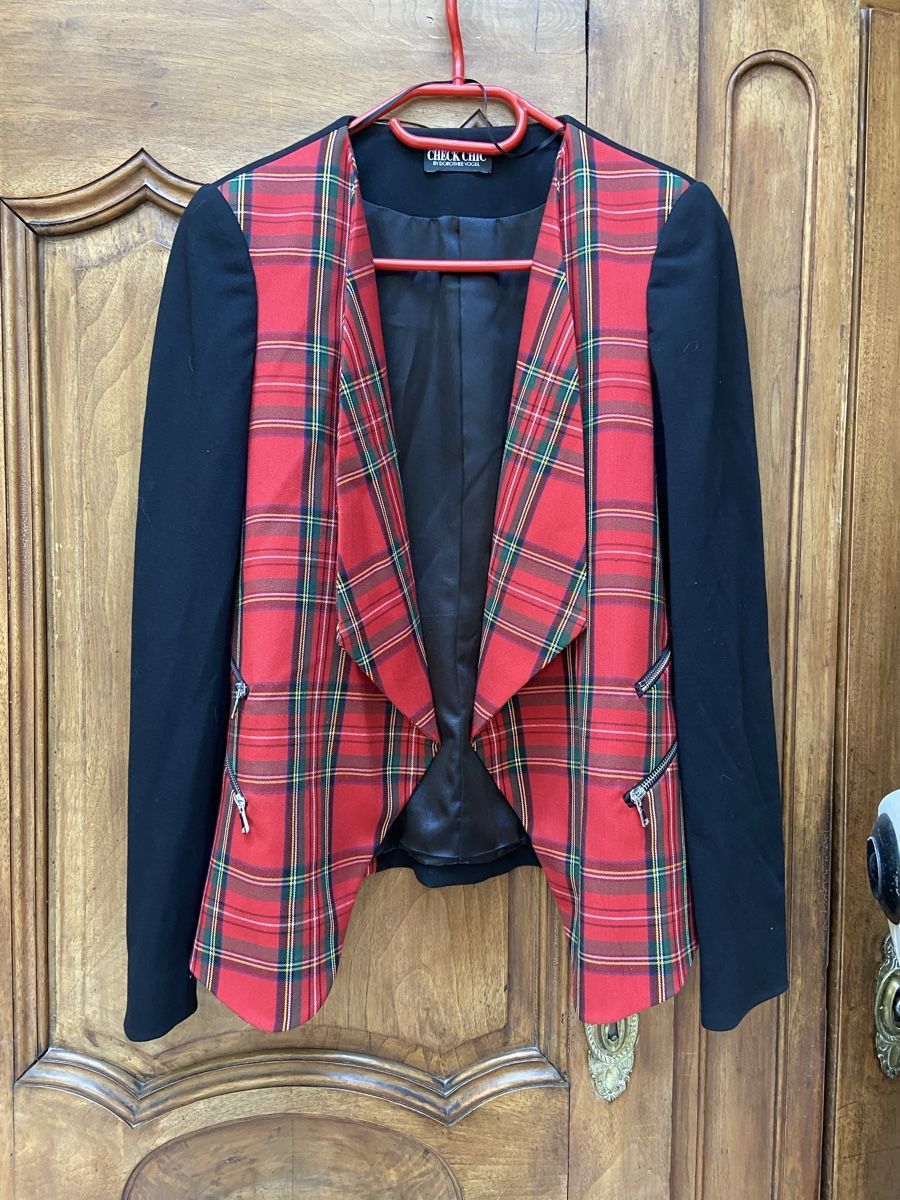 Jacken: Veste CHECK CHIC  taille 38 tartan – Gebraucht aus St-Blaise von Zobolo