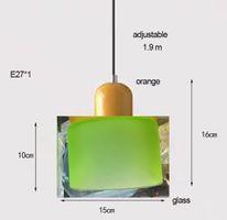 Lustre en verre nordique moderne pour chambre à coucher
