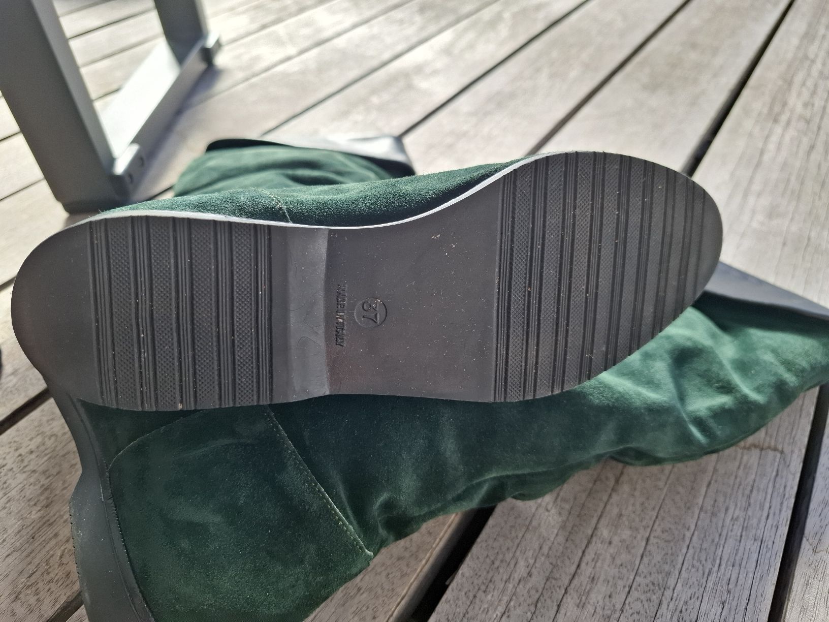 Scarpe da donna: Winterstiefel Wildleder grün – Usato da Wohlen b. Bern venduto da groda19 2