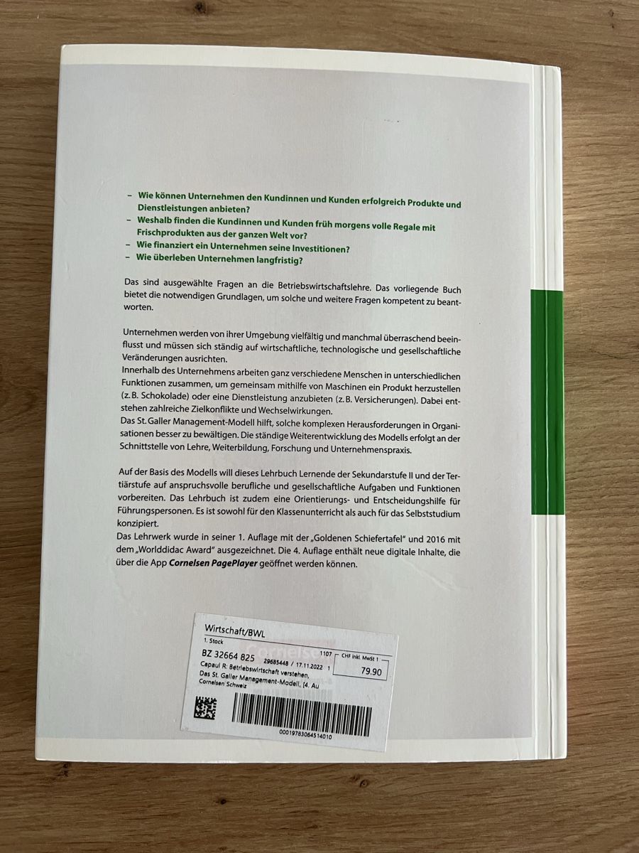 Libri: Betriebswirtschaft verstehen – Usato da Ostermundigen venduto da noest01 1