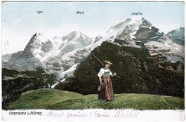 Trachten - Panorama von MÜRREN ca. 1900