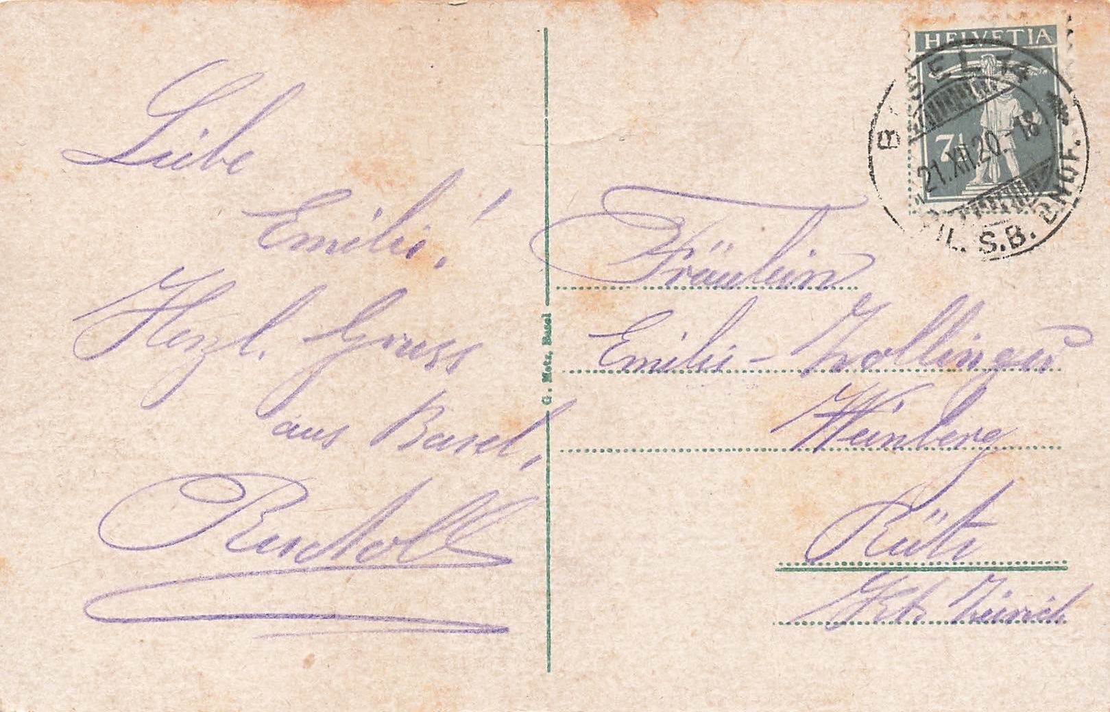Cartes postales: Basel (BS) – Bundesbahnhof – D'occasion à Biasca par Blenio71 1