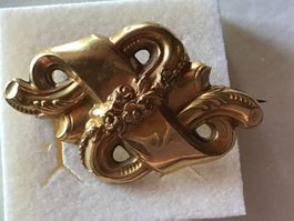 Antike Schaumgold Brosche