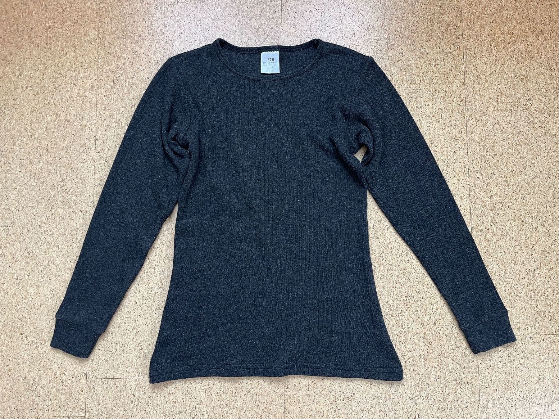 Migros Biancheria intima: Thermoshirt langarm, anthrazit, Gr. 128 – Usato da Grosswangen venduto da Vita500