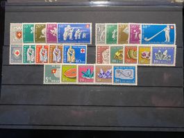 Pro Patria 1950 - 1959 / 5x serie Postfrisch ** ohne Falz