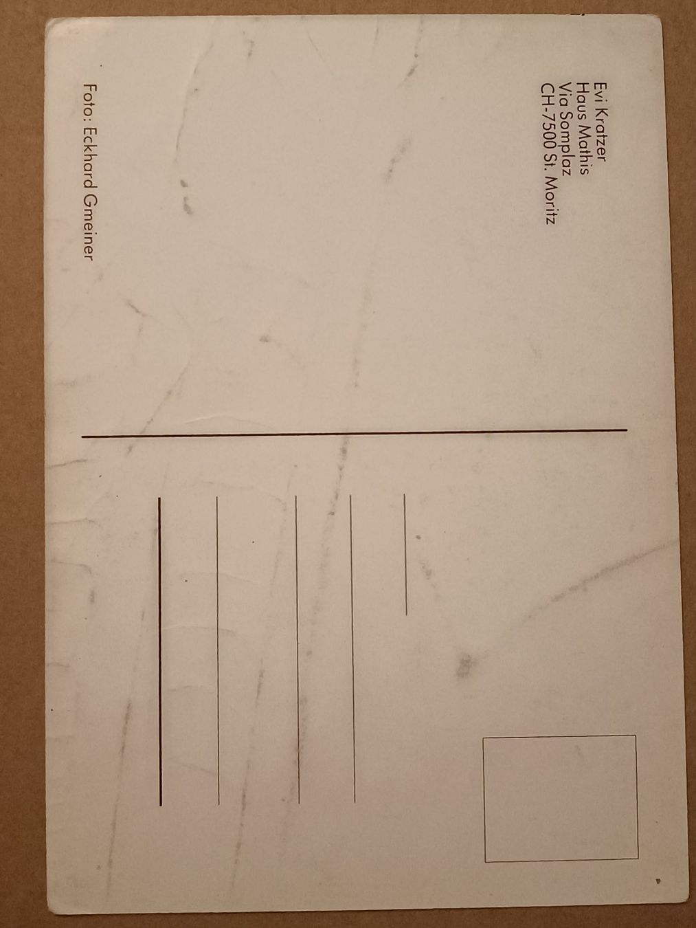 Autogramme: Evi Kratzer - handsignierte alte Karte – Gebraucht aus Menziken von Artographs 1