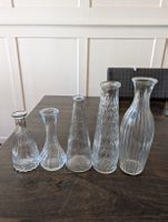 Deko Vasen Glas Vintage Style, 5er Set
